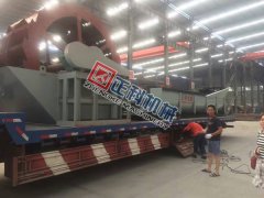 辽宁1275螺旋洗砂机、3000轮斗洗砂机昨日发货